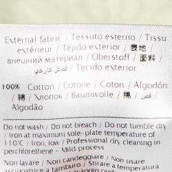 Pre Owned Valentino Cream Eyelet Lace Cotton Shift Dress S