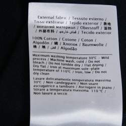 Pre Owned Valentino Navy Blue VLogo Cotton T-Shirt S