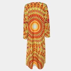Valentino Multicolor Printed Silk Blend Dress S