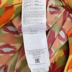 Valentino Multicolor Printed Silk Blend Dress S