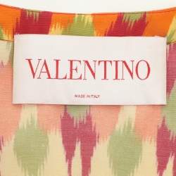 Valentino Multicolor Printed Silk Blend Dress S