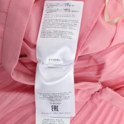 Valentino Pink Cotton Blend Pleated Skirt S