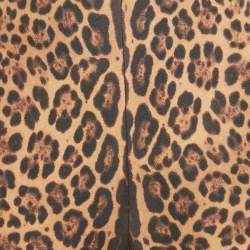 Valentino Brown Leopard Print Wool Blend Shorts S