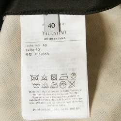 Valentino Brown Leopard Print Wool Blend Shorts S