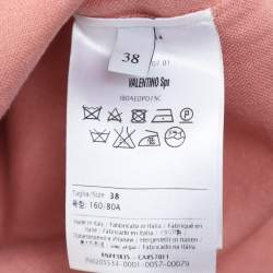 Valentino Pink Linen Sleeveless Top S