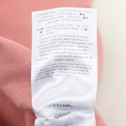 Valentino Pink Linen Sleeveless Top S