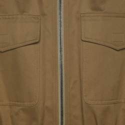 Valentino Khaki Cotton Sequin Embellished Jacket S