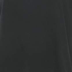 Pre Owned Valentino Black Cotton Knit Stud Detail Crew Neck T-Shirt S