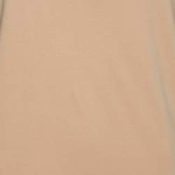 Pre Owned Valentino Beige Knit Silk Top M