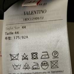 Pre Owned Valentino Black Silk Blend Single Breasted Blazer M