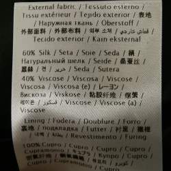 Pre Owned Valentino Black Silk Blend Single Breasted Blazer M