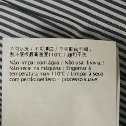 Pre Owned Valentino Blue Stripe Cotton Blend Button Front Blazer XL