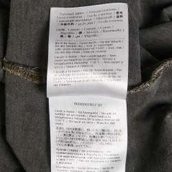 Pre Owned Valentino Green Stars Print Jersey Crewneck T-Shirt S