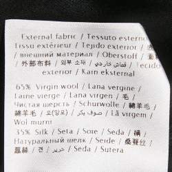 Pre Owned Valentino Black Wool Blend Top and Shorts Set S