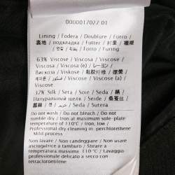 Pre Owned Valentino Black Wool Blend Top and Shorts Set S