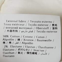 Pre Owned Valentino White Embroidered Denim Romper M