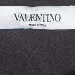 Valentino Black Short Sleeve Oversized Blouse M