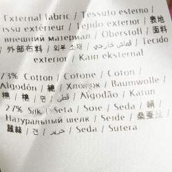 Pre Owned Valentino Multicolor Printed Cotton Blend V-Neck Midi Dress M