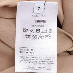 Pre Owned Valentino Multicolor Embroidered Knit Midi Dress M