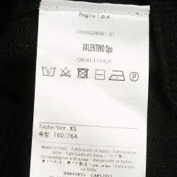 Pre Owned Valentino Black Cashmere One Shoulder Sweater XS