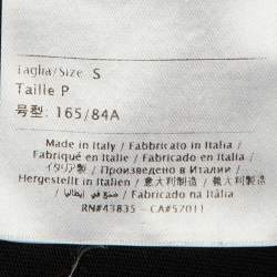 Pre Owned Valentino Black VLTN Print Cotton Crew Neck T-Shirt S 