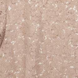 Pre Owned بلوزة فالنتينو دانتيل زهري بطبقات متموجة مقاس متوسط - ميديوم