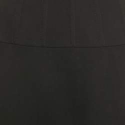 Pre Owned Valentino Black Wool Midi Skirt M