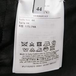 Pre Owned Valentino Black Wool Midi Skirt M