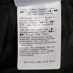 Pre Owned Valentino Black Wool Midi Skirt M
