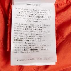 Pre Owned Valentino Black Logo Print Nylon Bomber Jacket S