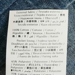 مملوكة مسبقًا Valentino Navy Blue Denim Button Front Blazer L