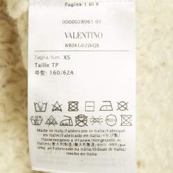 مملوكة مسبقًا تنورة فالنتينو ميني محبوك مطلي بلون ذهبي مقاس صغير