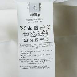 مملوكة مسبقًا جاكيت فالنتينو قطن أبيض فاتح متقاطع مقاس متوسط