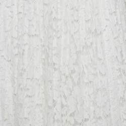 مملوكة مسبقًا Valentino White Floral Lace Pleated Maxi Skirt S