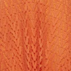 مملوكة مسبقًا Valentino Orange Lace Midi Skirt M