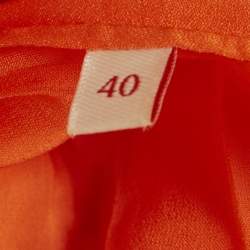 مملوكة مسبقًا Valentino Orange Lace Midi Skirt M