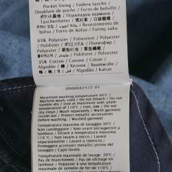 مملوكة مسبقًا فستان ماكسي فالنتينو دنيم أزرق بشعار V مقاس كبير - لارج