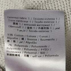 مملوكة مسبقًا Valentino Grey Logo Print Cotton Sweatshirt M