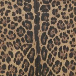 Pre Owned Valentino Brown Leopard Print Wool Blend Shorts M