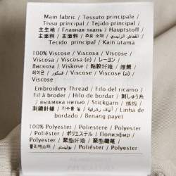 مملوكة مسبقًا Valentino Grey/Silver Sequin Embellished Jersey Bodysuit M