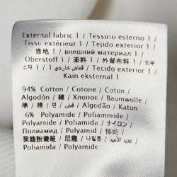 Pre Owned Valentino White Logo Applique Cotton Sweatshirt L