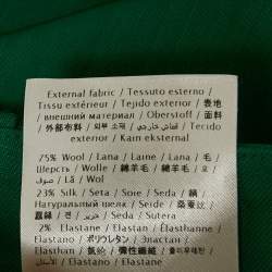 Pre Owned بدلة فالتنينو حرير أخضر سترة وبنطلون صغيرة