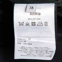 مملوكة مسبقًا جاكيت فالنتينو أكمام بات شعار V مفكك أسود صغير