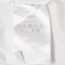 مملوكة مسبقًا Valentino White Lipstick Print Jersey T-Shirt S