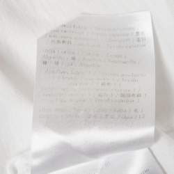 مملوكة مسبقًا Valentino White Lipstick Print Jersey T-Shirt S