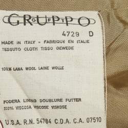 مملوكة مسبقًا بليزر فالنتينو صوف بنقشة هوندستووث بني مقاس كبير - لارج