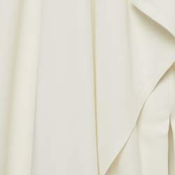 Pre Owned Valentino Off-White Crepe Cape and Pants Set S