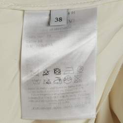 Pre Owned Valentino Off-White Crepe Cape and Pants Set S