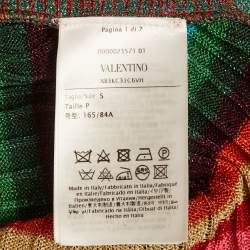 Pre Owned سويت شيرت فالنتينو ألوان متعددة خيط لوريكس مقاس صغير (سمول)