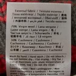 Pre Owned Valentino Grey Rib Knit Crewneck Sweater S